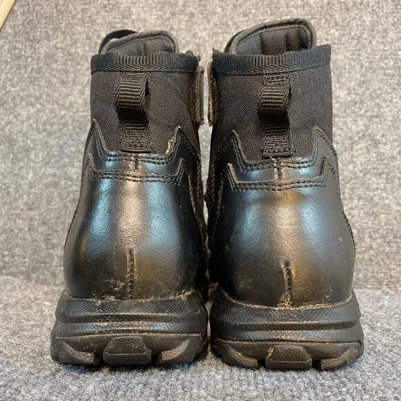 5.11 Tactical Mens 12 All Terrain Black Work Boots 6 Inch Side Zipper Military main image 6